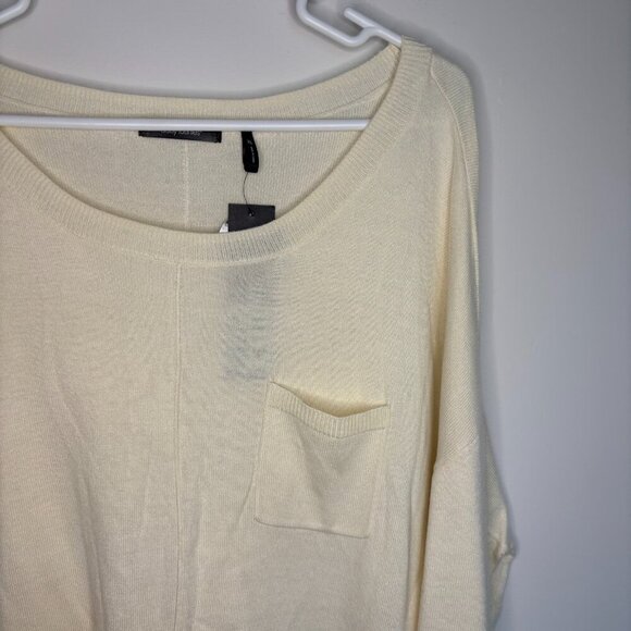 DAISY FUENTES NEW Weekend Getaway Sweater Womens XL Cream Long Sleeve Soft - Picture 4 of 6